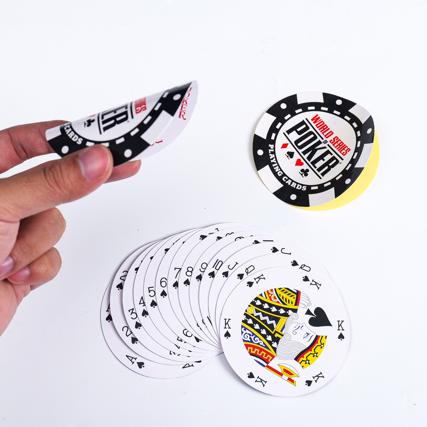 Hot Sale Custom Printed Waterproof Poker Cards 260-350gsm CMYK PVC Plastic Deck with Custom Logo  Poker Design