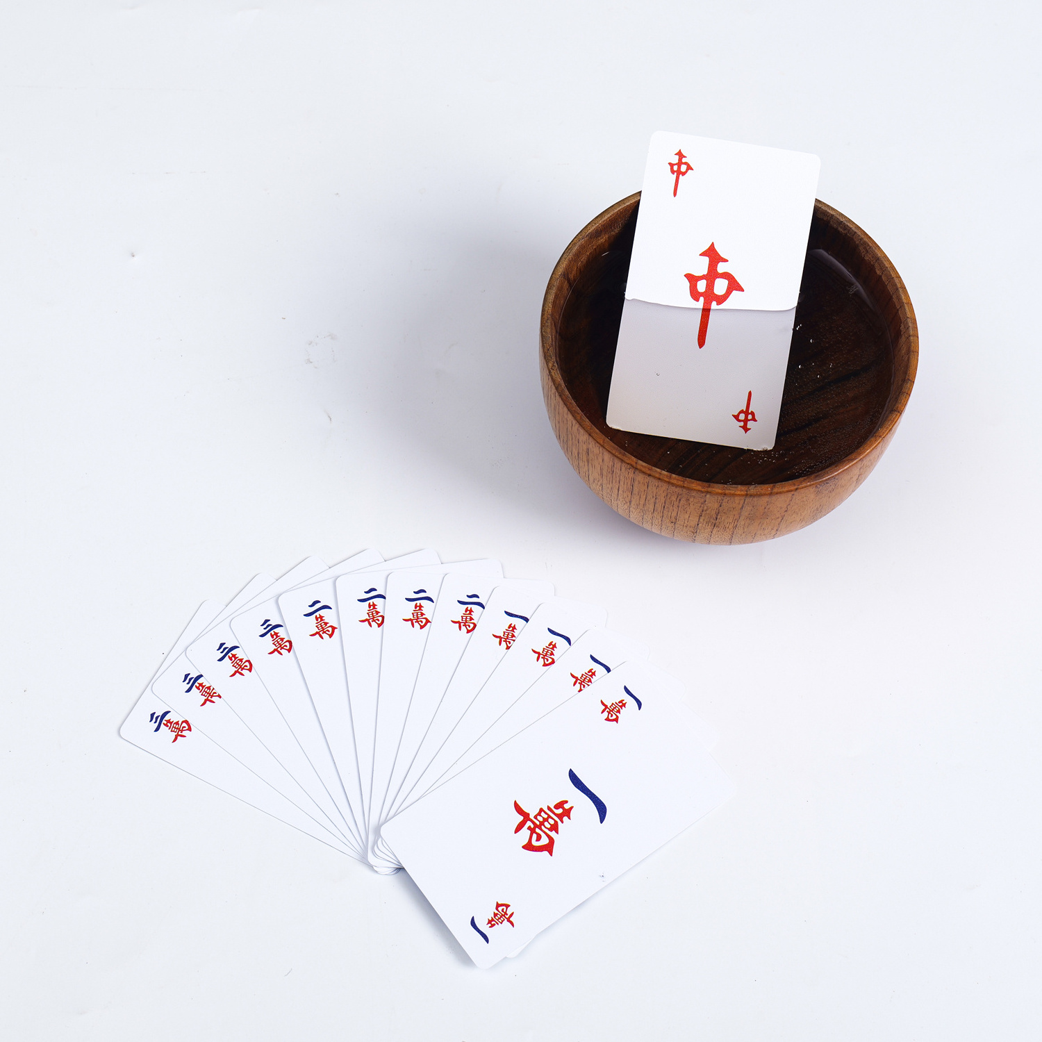 2024 Manufacturer-Recommended Collection Fun Plastic White Water Mahjong  Poker Combination  Playing Cards Enthusiasts