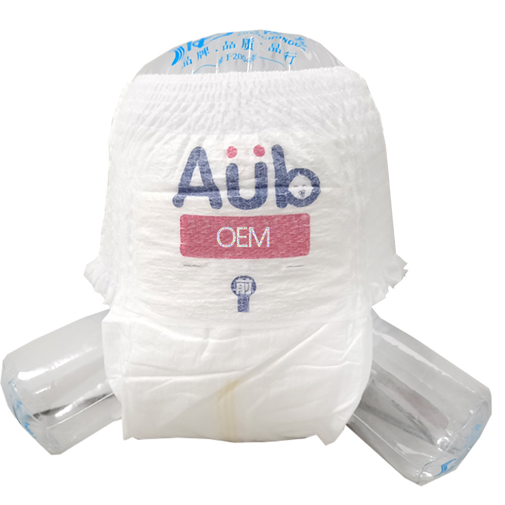 AUB Custom Logo Couche pour bebe Wholesale Baby Diapers Nappies A Grade Manufacture Plant Germany