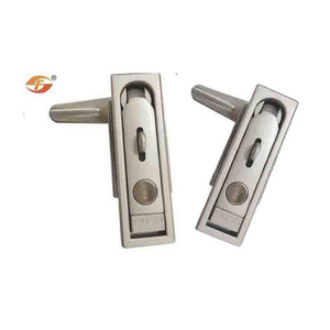 Ms713 Zinc Alloy Matt Chrome Coated Push Button Plane Cabinet Door Lock