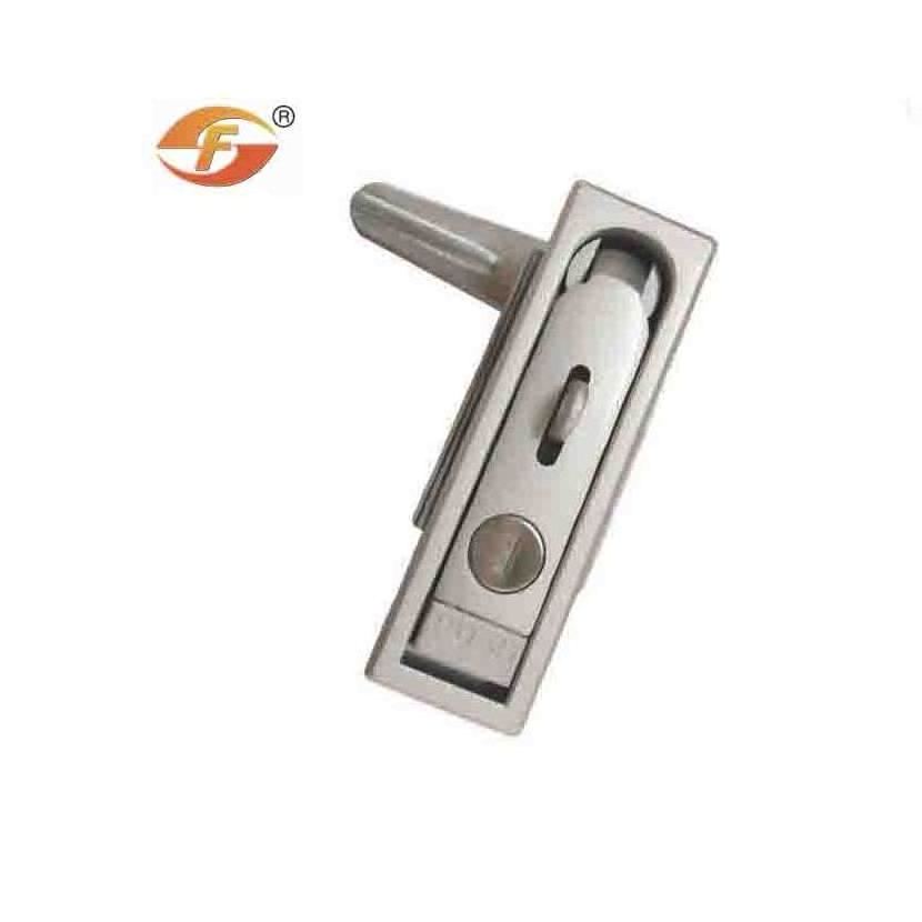 Ms713 Zinc Alloy Matt Chrome Coated Push Button Plane Cabinet Door Lock