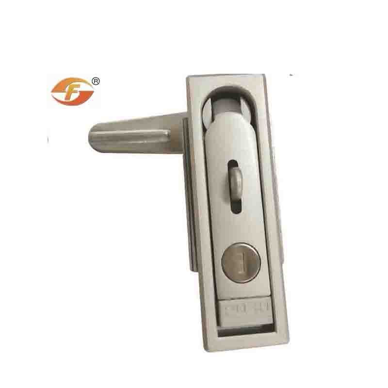 Ms713 Zinc Alloy Matt Chrome Coated Push Button Plane Cabinet Door Lock