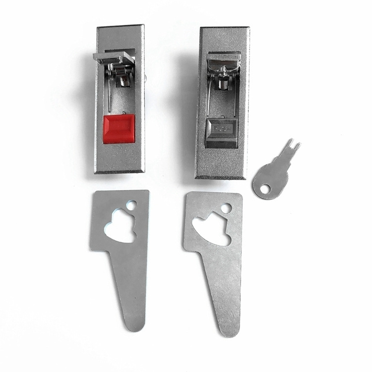 Electrical Cabinet Push Button Plane Lock with Keys Toggle Lock