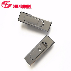 Low Price Zinc Alloy Cabinet Door Handle Rectangle Plane Lock with Keys for Rvs