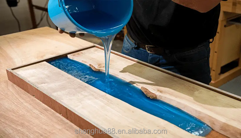 Manufacturer provided clear epoxy resin for crafts and wooden table works transparent ab epoxy resin adhesive