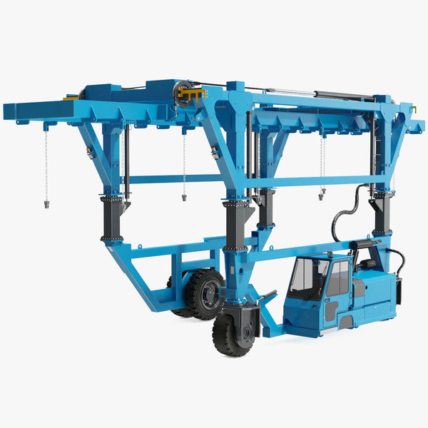 60 Ton 70 Ton 80 Ton Mobile Rubber Tyre Container Straddle Carrier Gantry Crane 40T for Sale