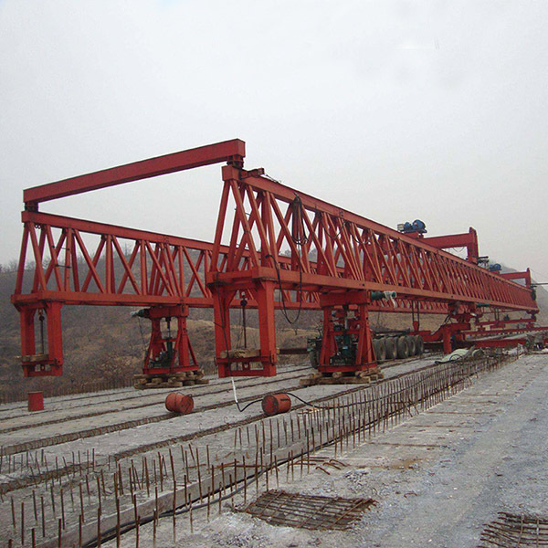 160 Ton Highway Double Beam Truss Type Bridge Girder Launching Crane Concrete Beam Launcher