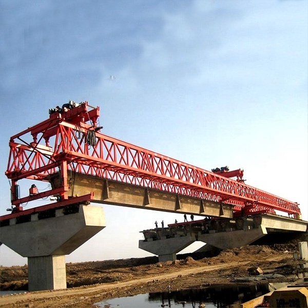 160 Ton Highway Double Beam Truss Type Bridge Girder Launching Crane Concrete Beam Launcher