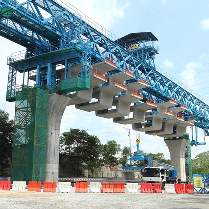 600 Ton Factory Customized Railway Bridge Building Segment Girder Launching Gantry