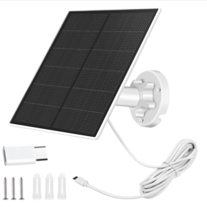 5W USB solar panels for DC 5V security cameras,Micro USB and USB-C port solar panels