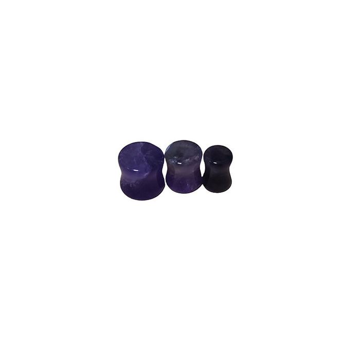 Batch amethyite tunnel stretch ear earring earplug flesh tunnel stretch expander piercing jewelry ear expansion