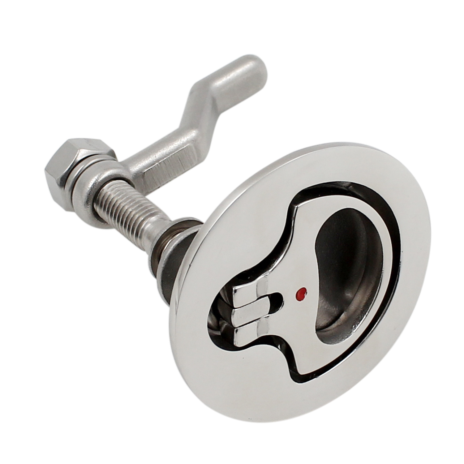 Boat Cam Latch 316 Stainless Steel Floor Buckle Hatch PullMarine Flush Lift Pull Slam Latch with Back Plate