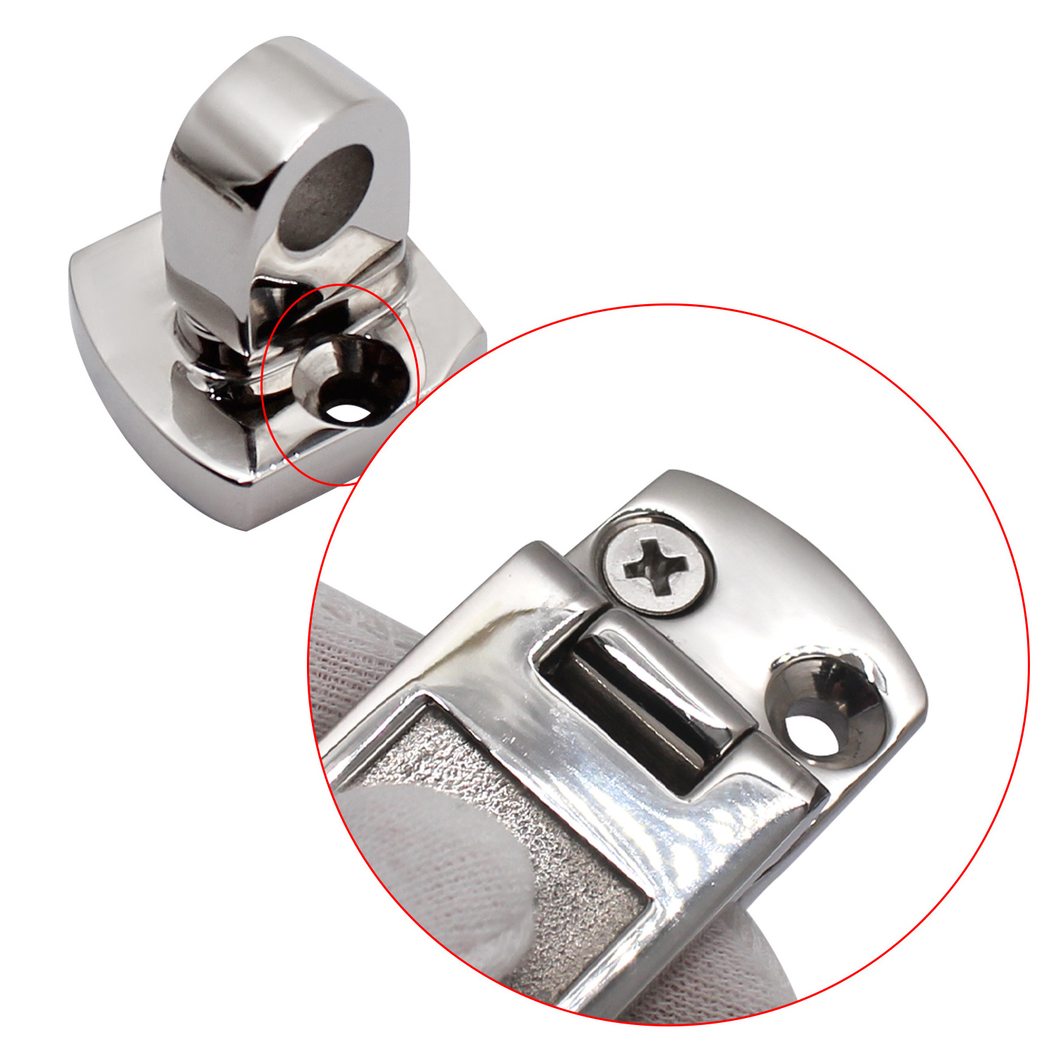 Marine Grade Stainless Steel 316 Heavy Duty Door Hasp Turning Padlock Eye Mount Boat Cabinet Hatch Door Hasp