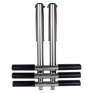 Marine Boat Yacht Swimming Pool 3 Step Dual Vertical Telescopic 316 Stainless Steel Sport Ladder