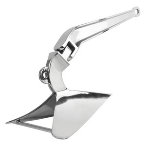 Marine Hardware Mirror Polished 316 Stainless Steel  Boat Plow Delta Anchor  CQR Anchor Boat Plough Anchor