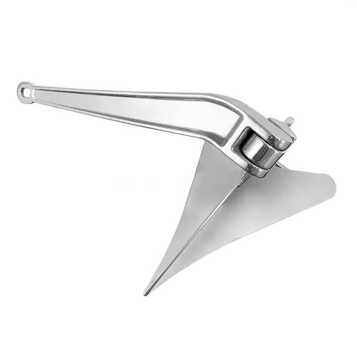 Marine Hardware Mirror Polished 316 Stainless Steel  Boat Plow Delta Anchor  CQR Anchor Boat Plough Anchor