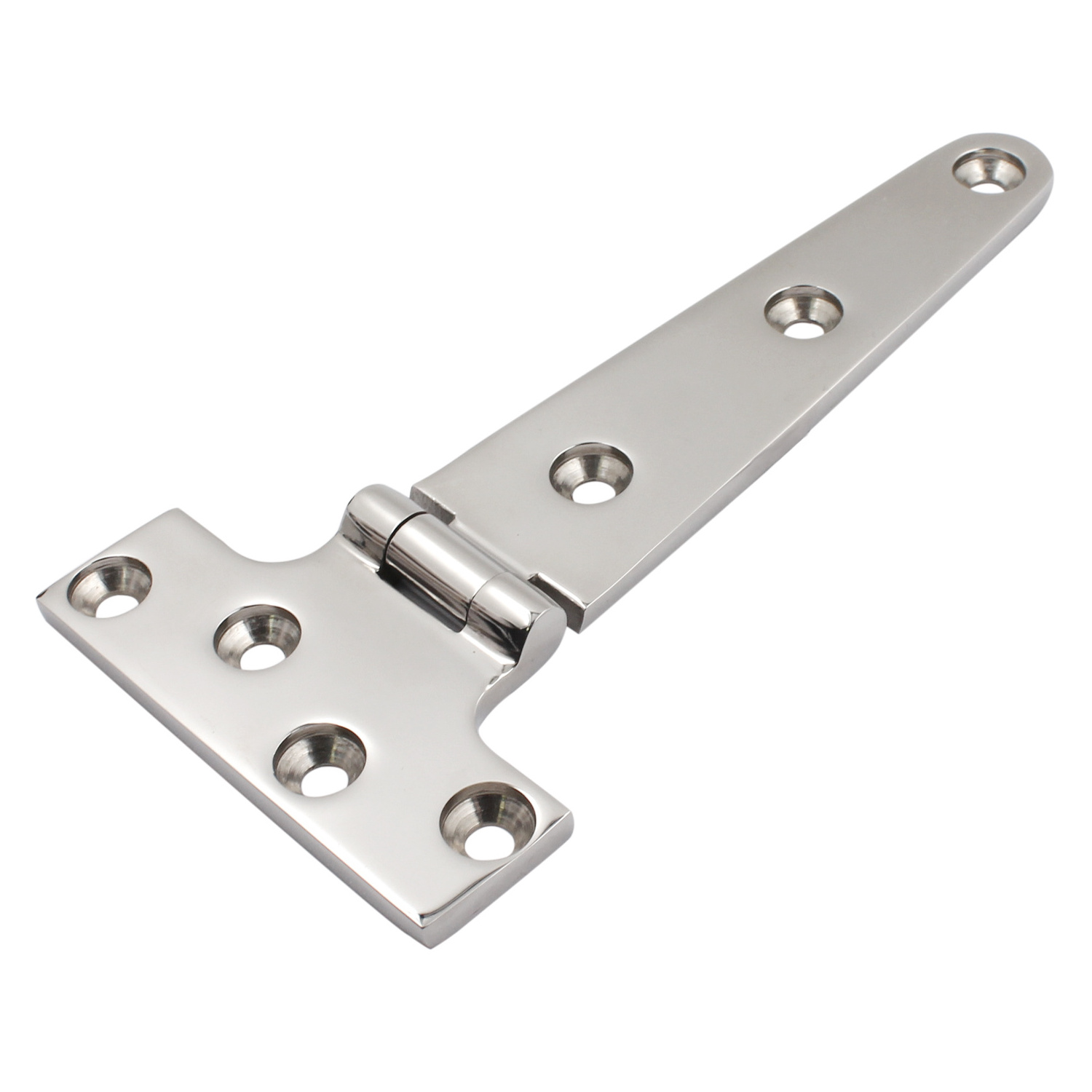 Heavy Duty Marine Grade 316 Stainless Steel Boat Strap T Hinge Boat Door Flush Triangle Hinges