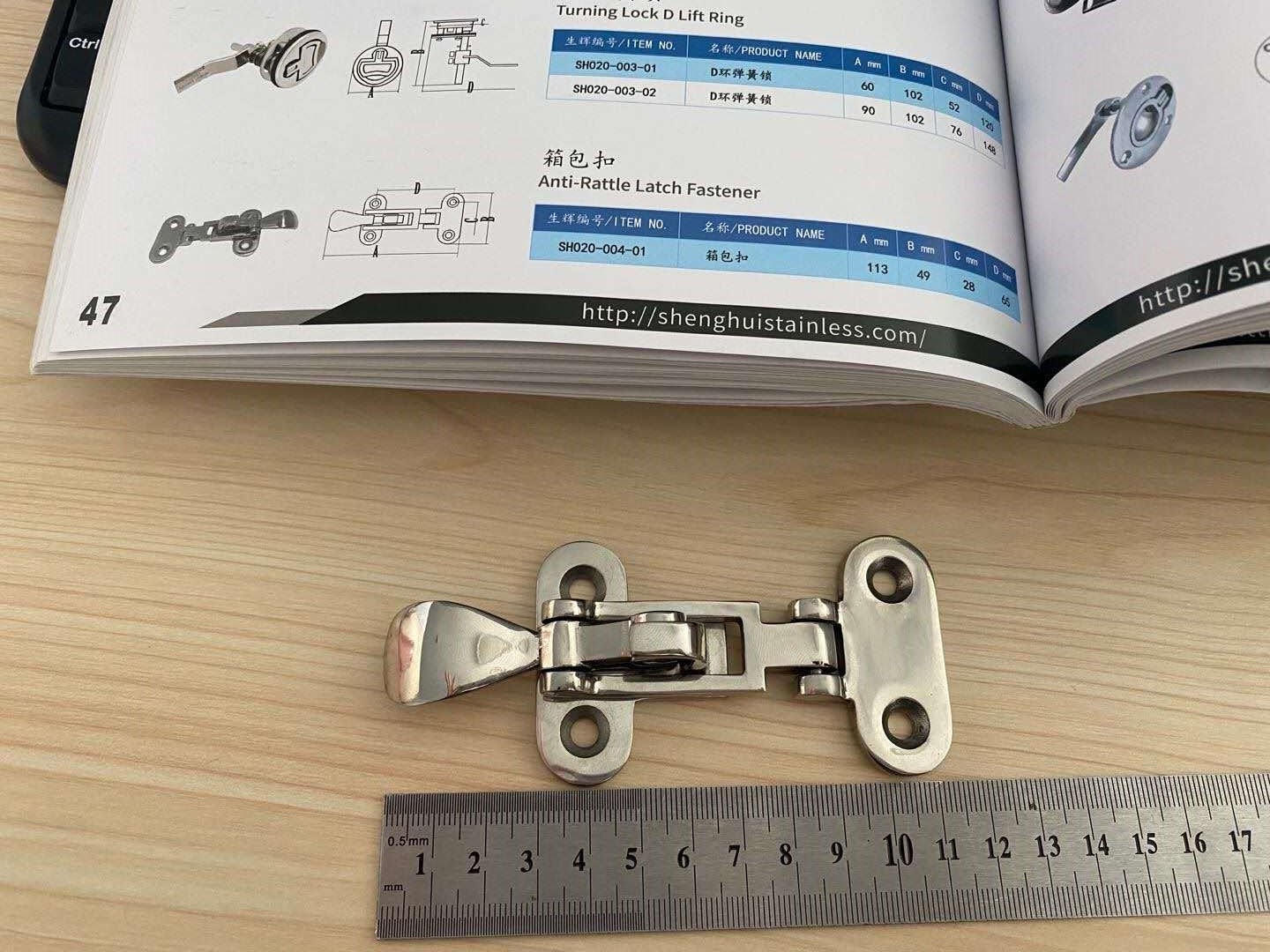 Yacht Accessories Latch Lock Hinge For Ship/Yacht/Boat Fitting Swivel Anti rattle latch fastener