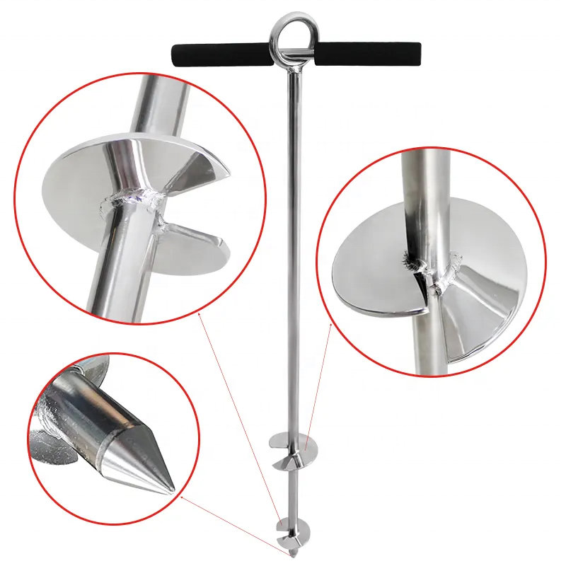 Shenghui Boat Anchors Stainless steel 316 Beach Umbrella Stand Holder Sand Anchor