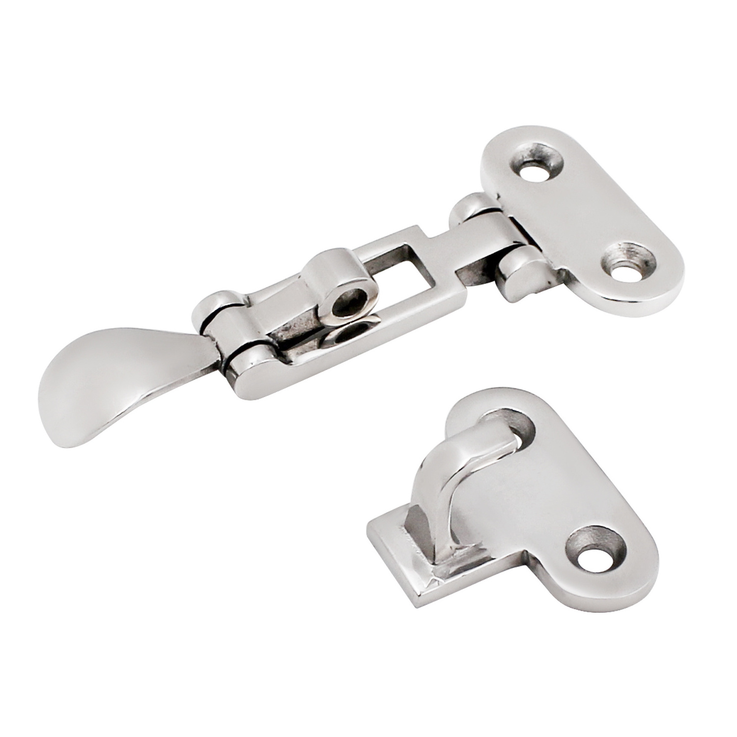 Solid Construction Stainless Steel 316 Marine Grade Boat Door Hatch Anti-Rattle Latches Hold Down Clamp Latches