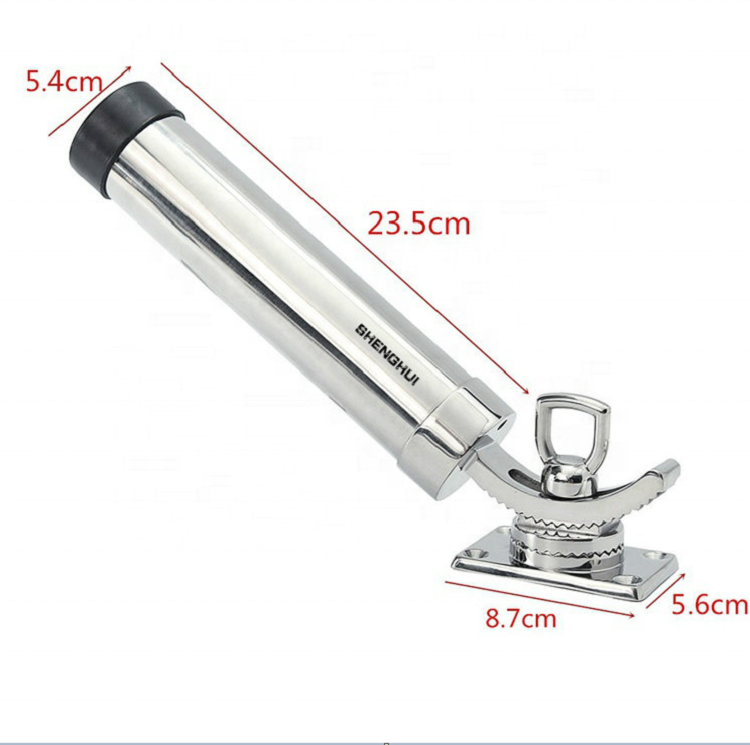 Stainless Steel Marine Bimini Top Fishing Rod Holder Outrigger Adjustable  Rod Holder Boat Rod Holder