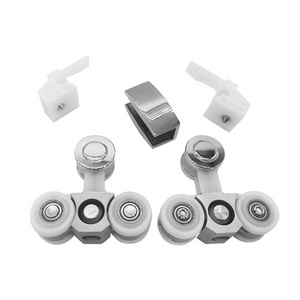 Custom Stainless Steel 304 316 Bathroom Glass Shower Sliding Door Roller Hardware Fittings