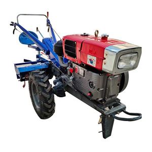 High Efficiency Farming equipment 8-20hp diesel hand walking behind tractor mini hand tractor