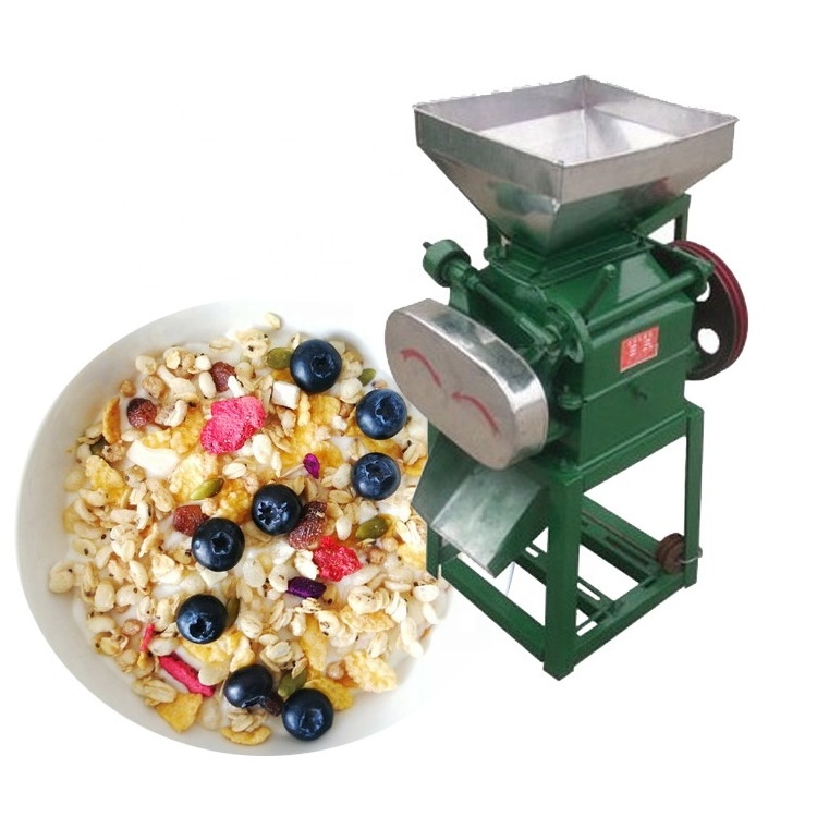 small grains flattening pressing machinery roller oatmeal wheat flakes corn flakes flattening making machine