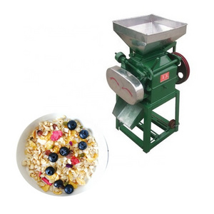 2024 Large capacity Grains flattening press machine roller oatmeal wheat flakes corn flake making machine oat flat rolling mill