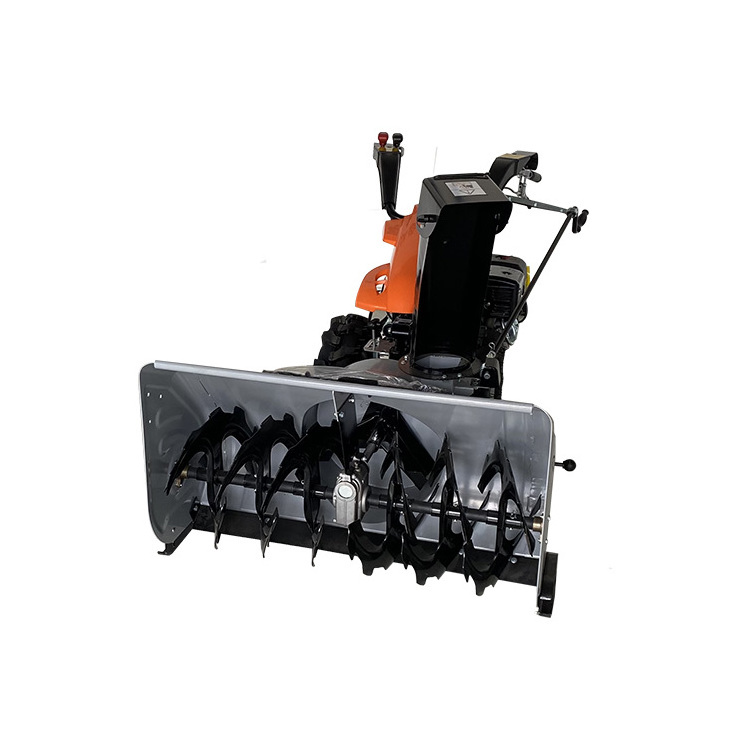 Small Walk-Behind Diesel Snow Blower With Various Types Of Attachments