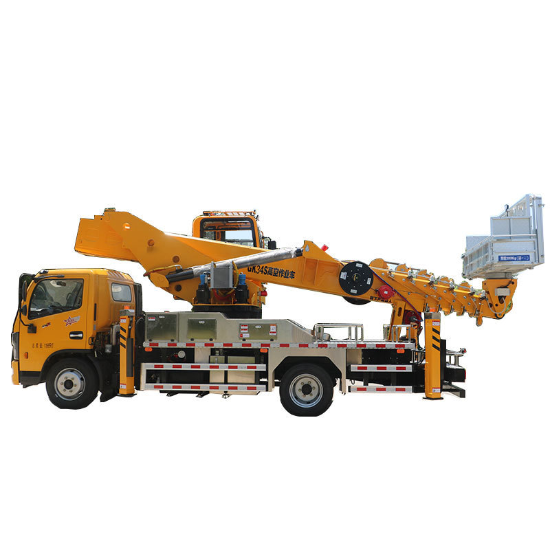 35M Hydraulic Truck Mounted Aerial Telescopic Access Ladders Bucket Truck Boom Lift Aerial Manlift Work Platform Truck