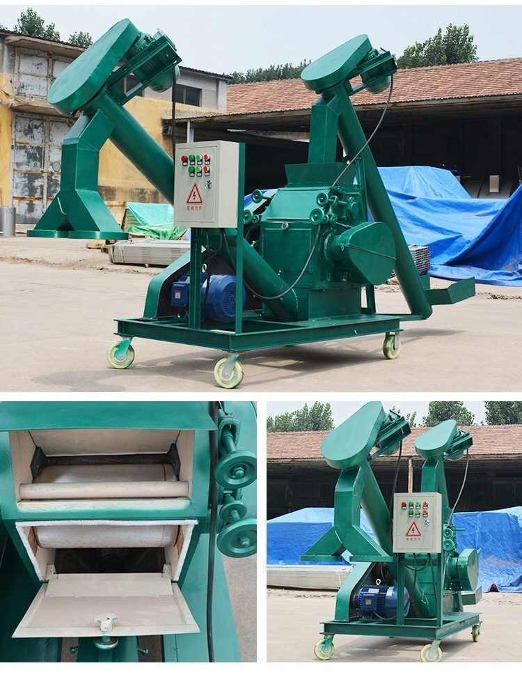 Grain Flattening Flaking Machine Corn Roller Mill Grain crusher machine Corn roll crusher