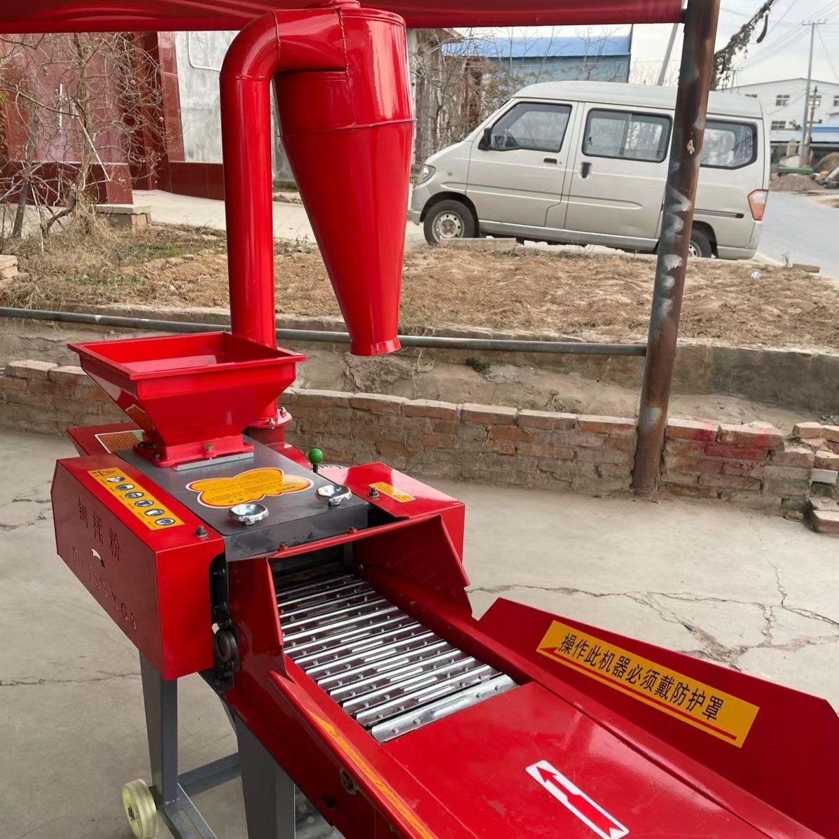 Agriculture Poultry Animal Feed Material Progressing Straw Grass Small Silage Chaff Cutter Machinery Cutting Crushing Machine