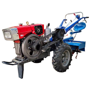 The Best Agricultural Machinery Diesel Cultivator Motocultor Two Wheel Gasoline Power Mini Tiller 18 Hp Walking Tractor