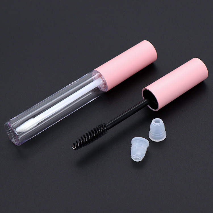 Mascara Wand Tube Plastic Empty Mascara Bottle With Brush Mascara Tube Container Pink Black Clear