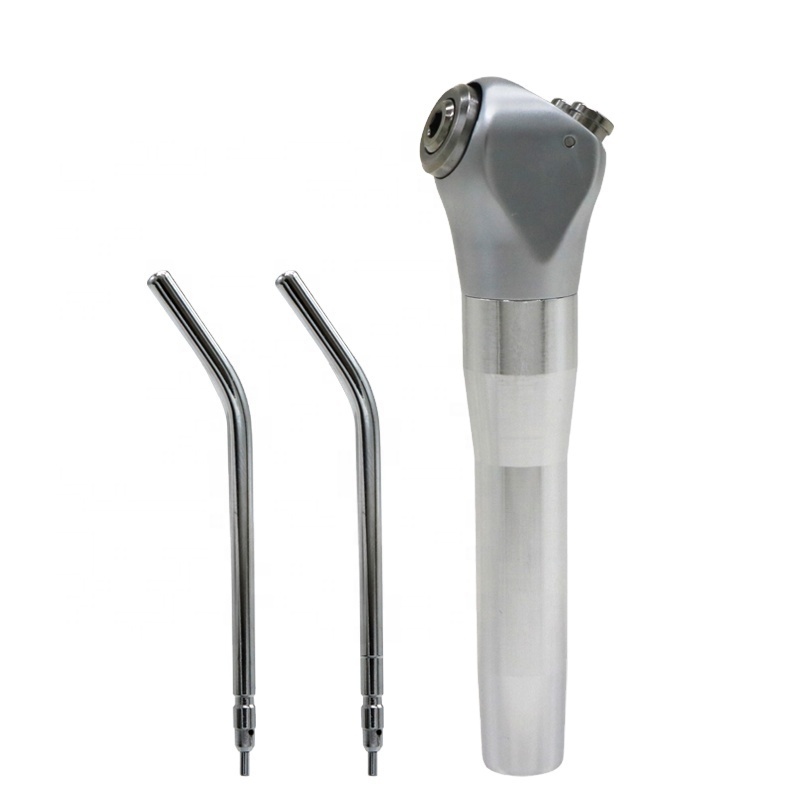 Dental Excellent Quality Stainless Sturdiness And Durability Cleaning Handpiece Device 3 Way Syringe With 2 Nozzles In A Box