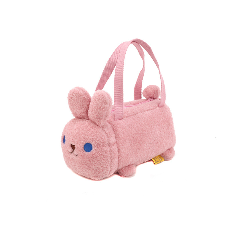 Korean Fashion Cute Rabbit Plush Lady Handbags Women Shoulder Bags Toy Handbag