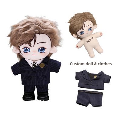 New Fashion Lovely Stand Up Custom Small Plush Dolls Custom Korean Star Doll Kpop Plush Idol Doll