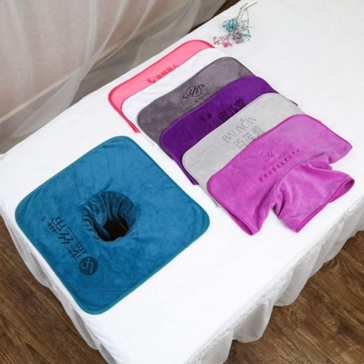 cheap price microfiber towel for hair custom logo beauty salon towel set massage bed spa towels