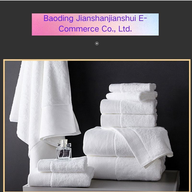 Factory supply Great Quality  5 star hotel face hand towels white custom logo bathroom 100% cotton white hotel bath towel