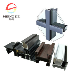 Shengjie Manufacturer aluminum alloy plate for curtain wall aluminum curtain wall wood frame aluminum plate outdoor decoration