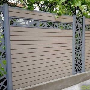 Wholesale Factory Cheap Aluminum Garden Fence  6FT WPC  Outdoor Fence Waterproof Fencing