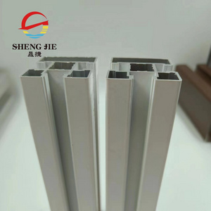 Factory High quality aluminum post for fence with slide slot