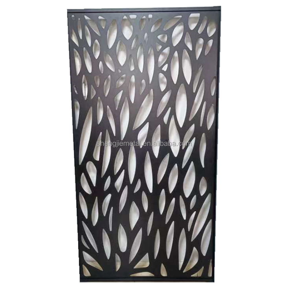 DIY easy install laser cut metal garden privacy fence panels newly design cloture de jardin en aluminium pool fencing