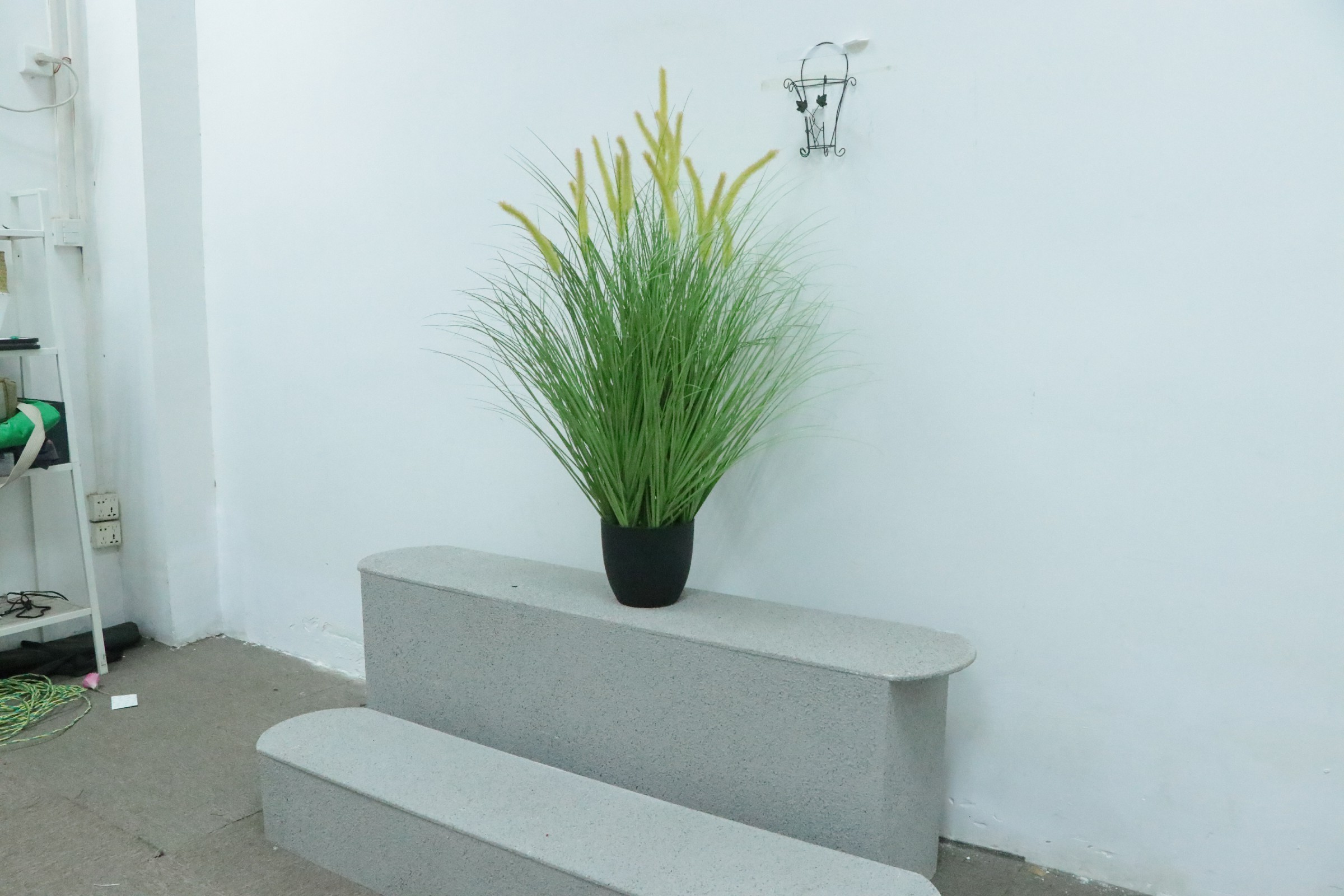 High Simulate Artificial Plants Onion Grass Potted Plastic Artificial Bonsai Green Grass Plant For Garden Decoration