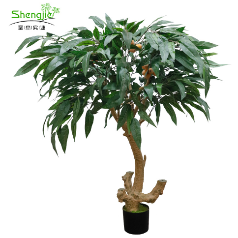 Artificial Potted Plants Loquat Trees Popular Artificial Bonsai  Loquat Tree With Fruit for Hotel Lobby Office Home Decoration