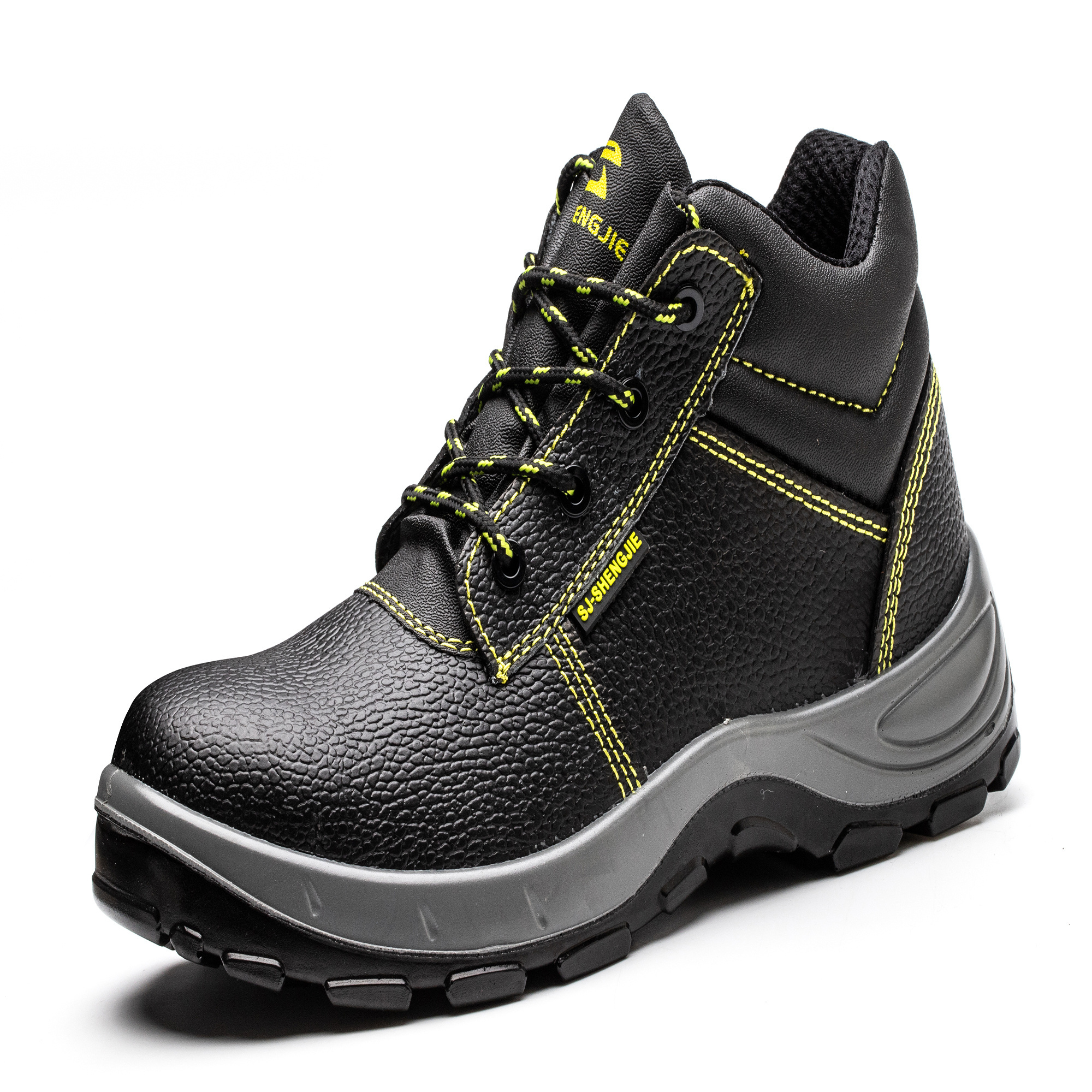 High quality steel toe men's women genuine leather Steel Steel Toe  waterproof safety shoes strong insoles work boots