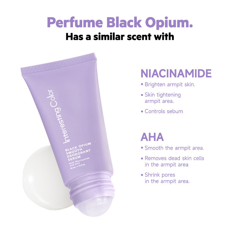 Black Opium Bright Smooth Deodorizing Roll-on Serum  deodorant serum Brighten and smooth underarm skin