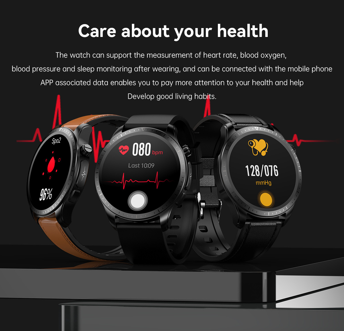 2023 NEW E420 smart watch Intelligent ECG PPG blood glucose health watch 1.39 inch screen monitoring non-invasive blood glucose