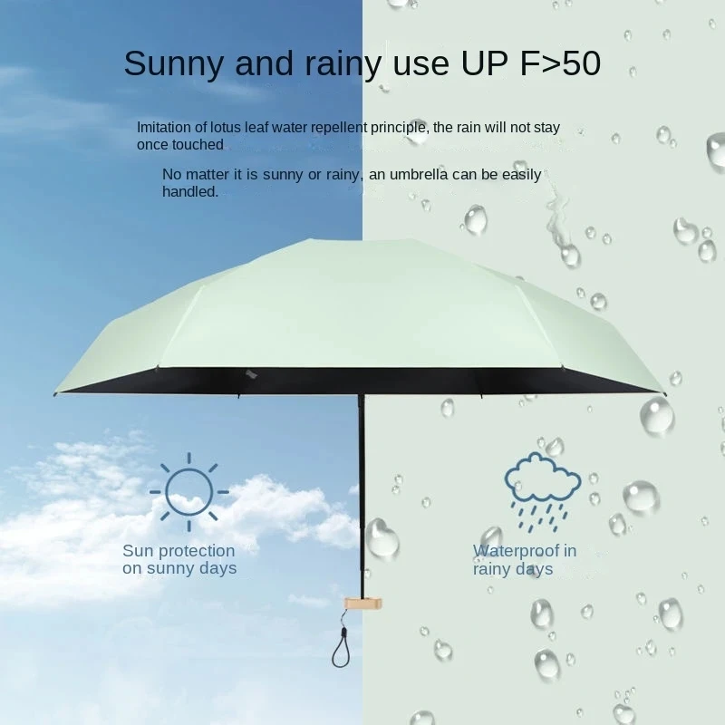 Mini Small Pocket Rain shade Pocket Parasol custom fold folding sun umbrella outdoor wholesale for the sun with logo printing